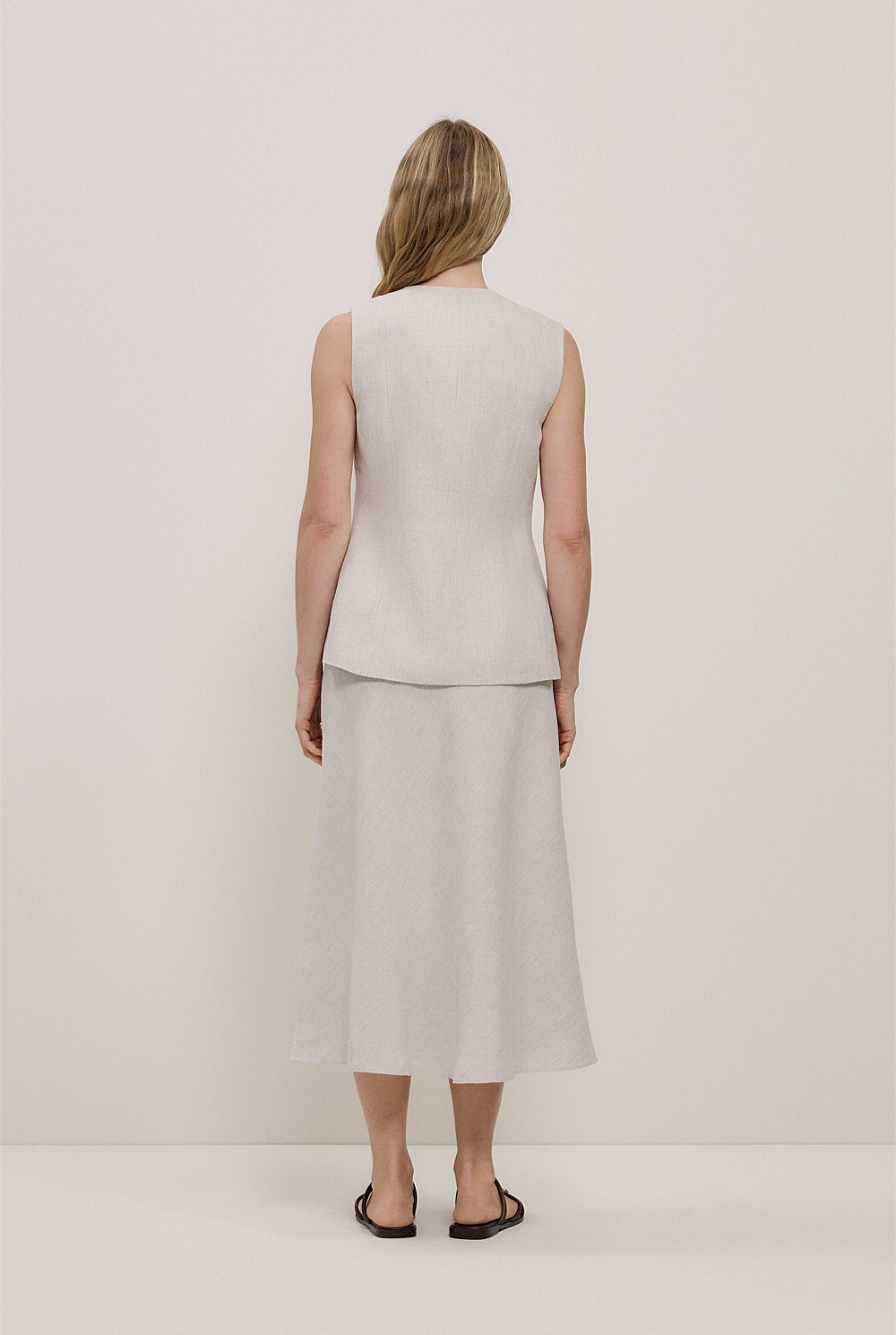 Linen Tailored Vest