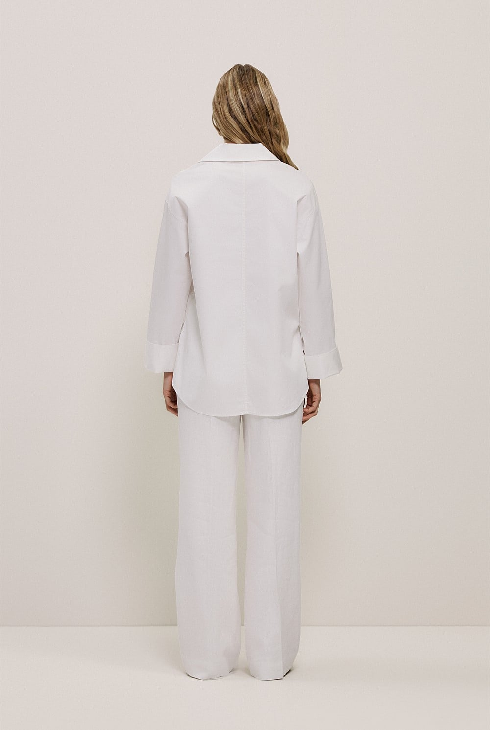 Poplin Relaxed Longline Shirt