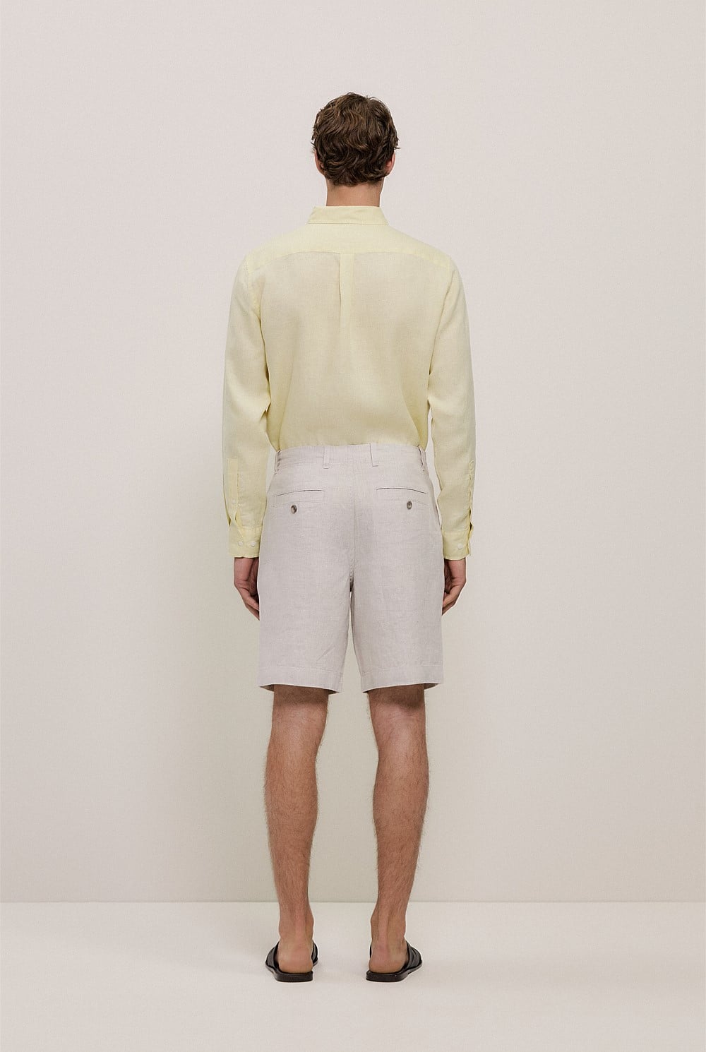 Yarn Dyed Linen Relaxed Short