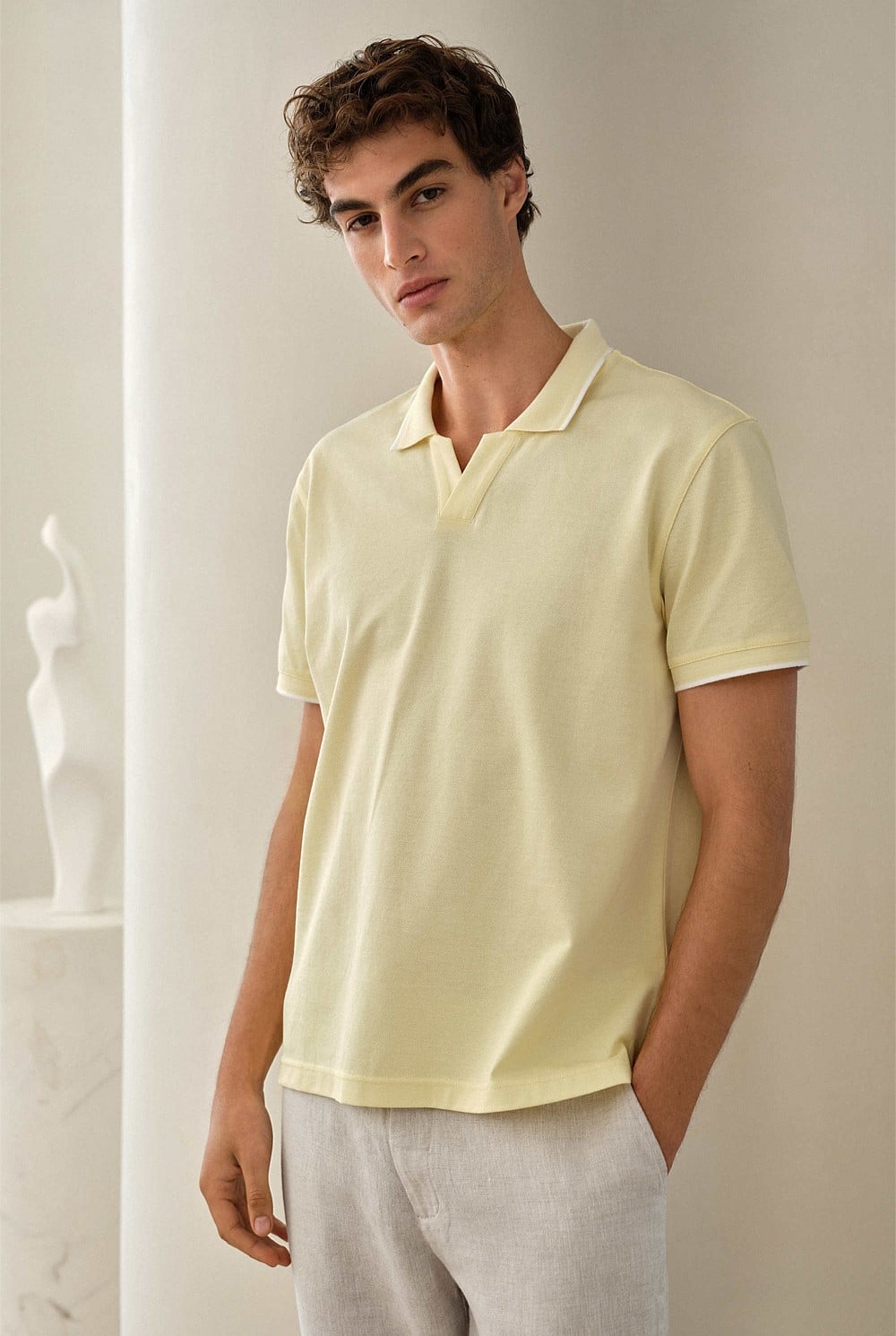Mercerised Cotton Pique Polo