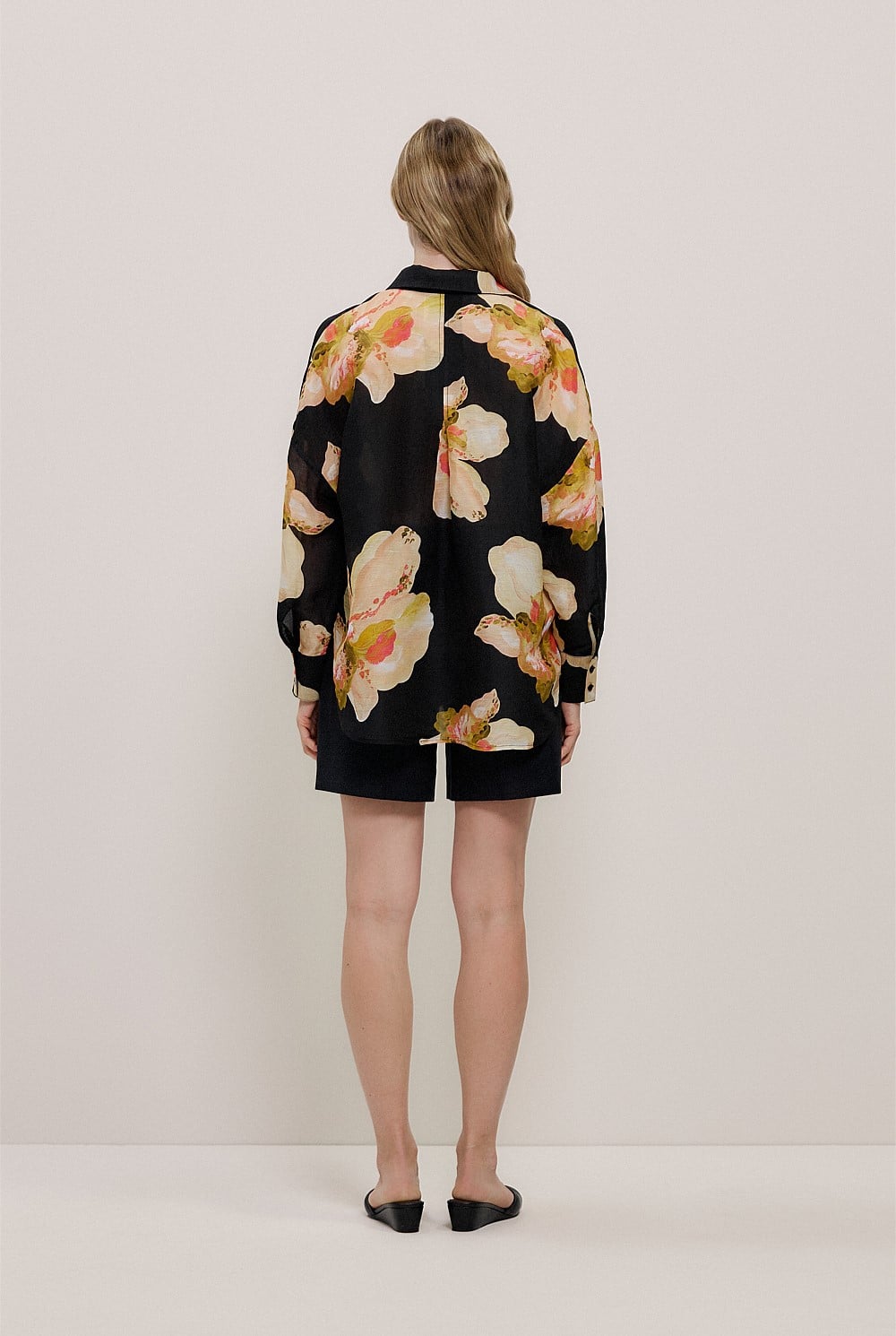 Caelia Linen Silk Relaxed Shirt
