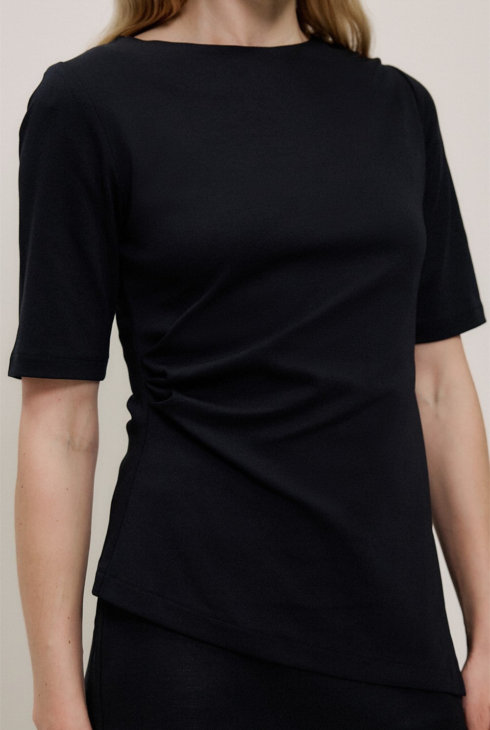 Modal Cotton Asymmetric T-shirt
