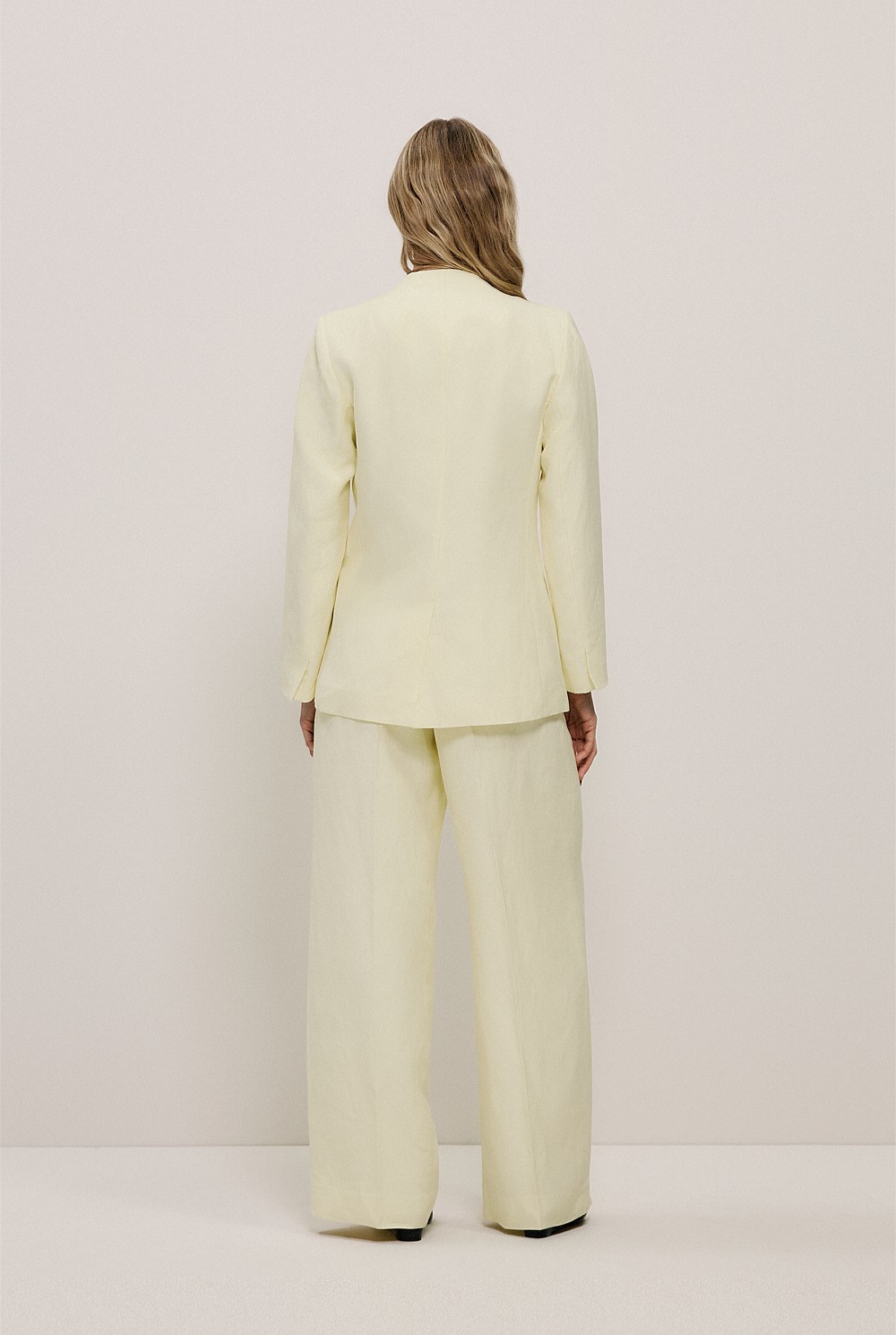 Collarless Longline Blazer