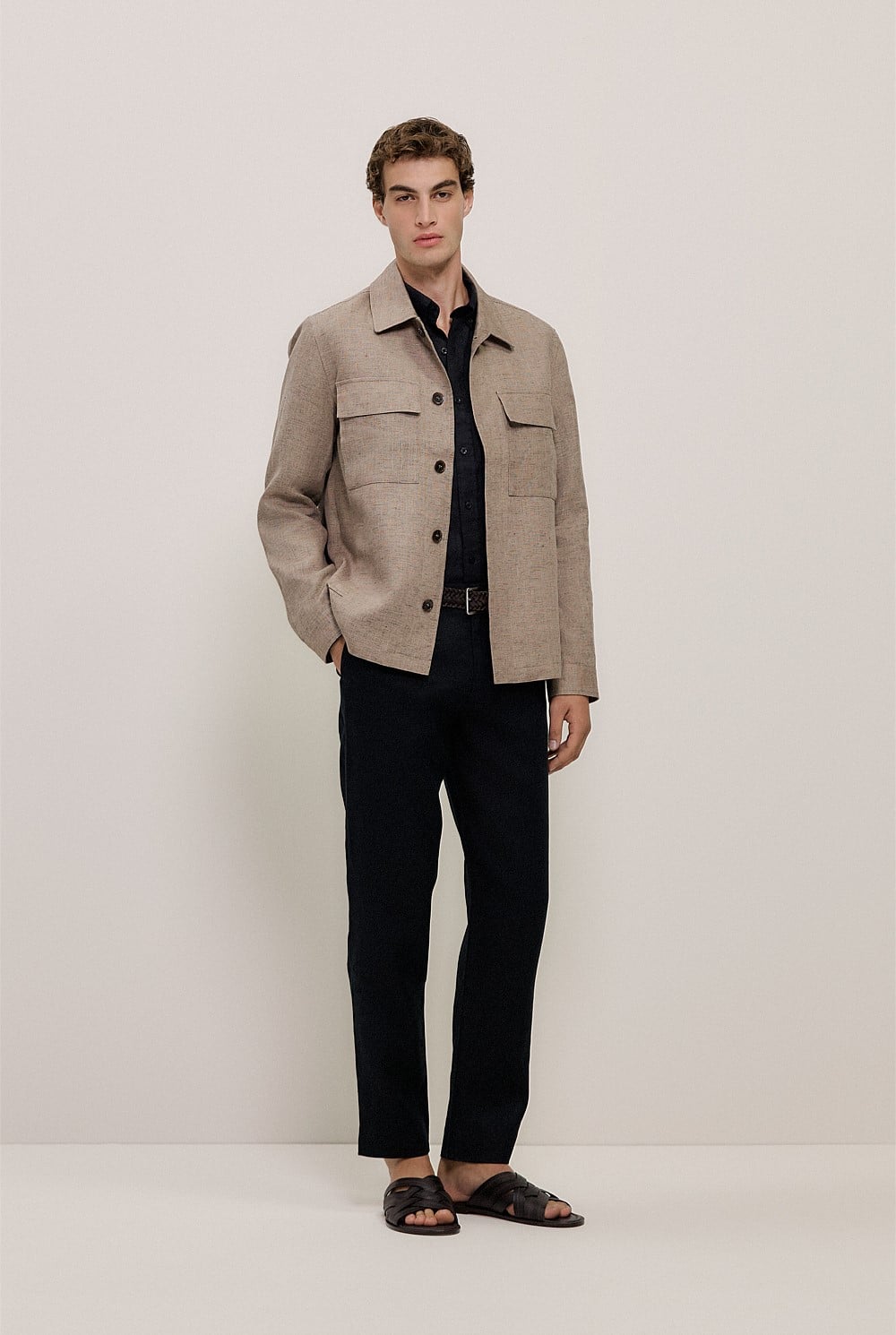 Linen Relaxed Tailored Pant