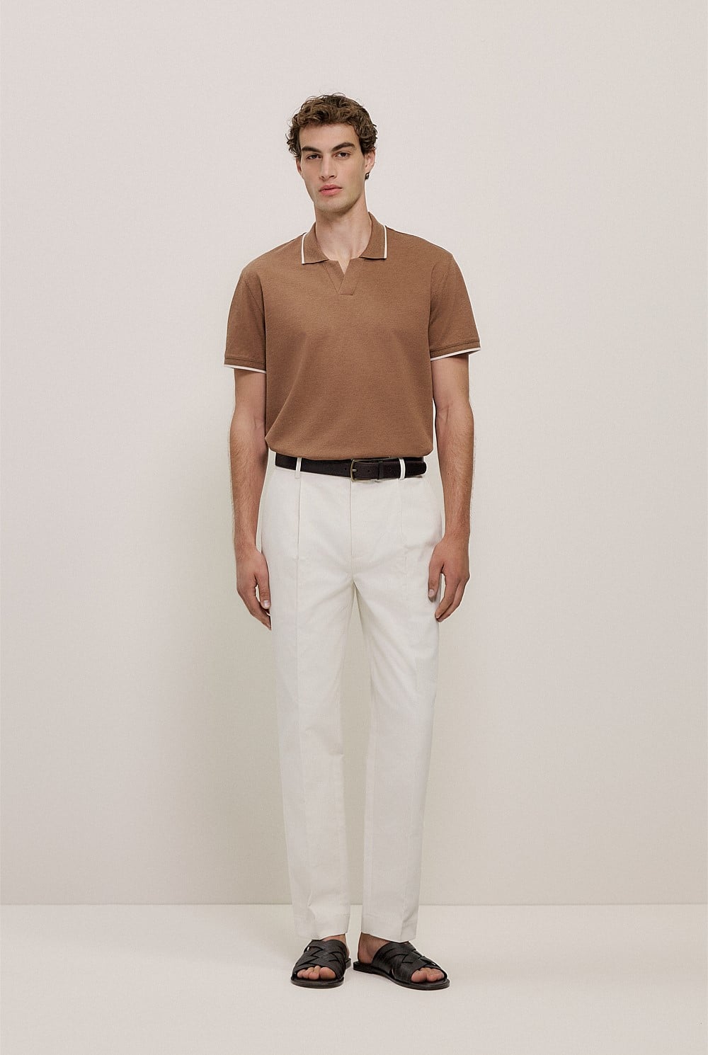 Mercerised Cotton Pique Marle Polo