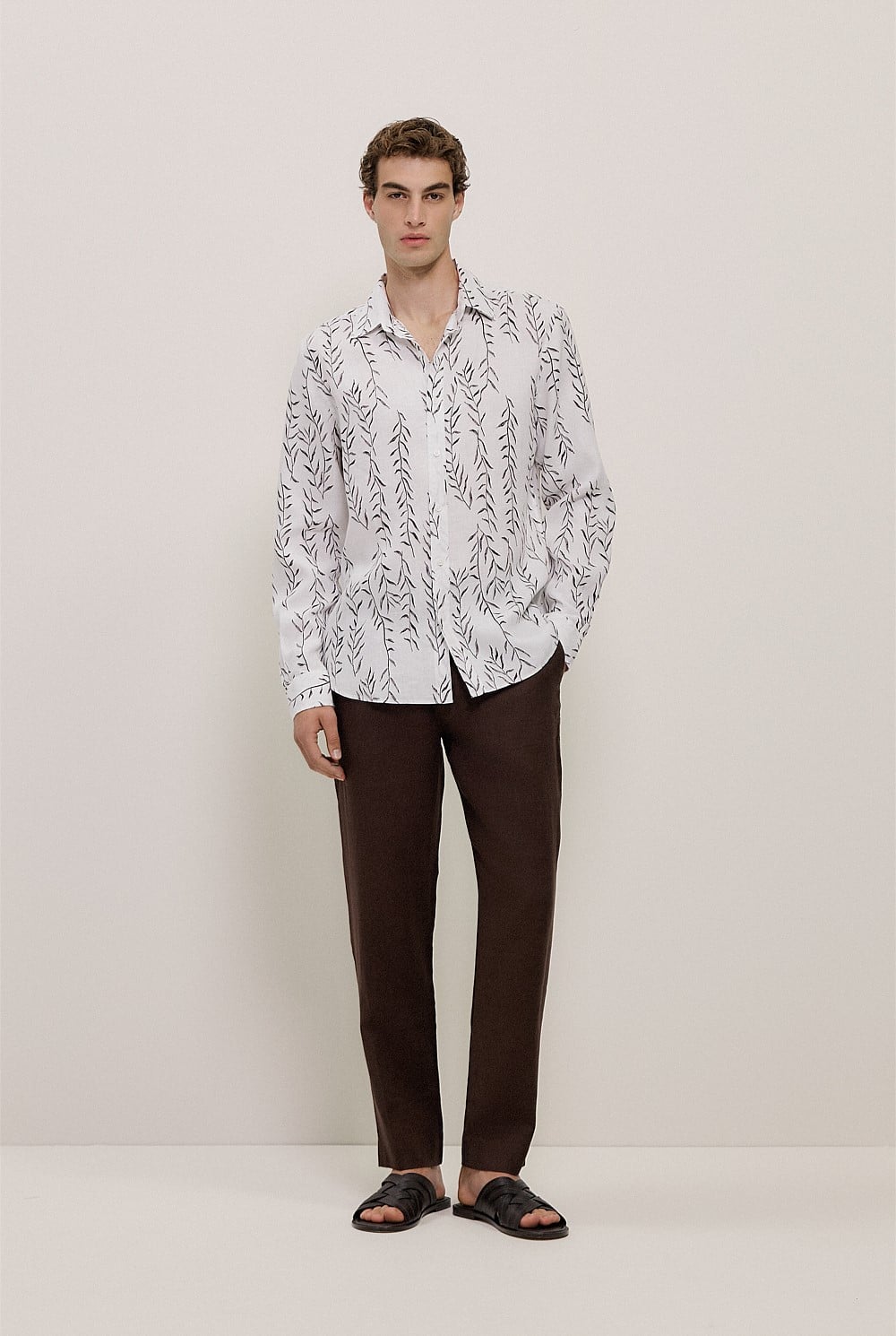 Linen Relaxed Tailored Pant