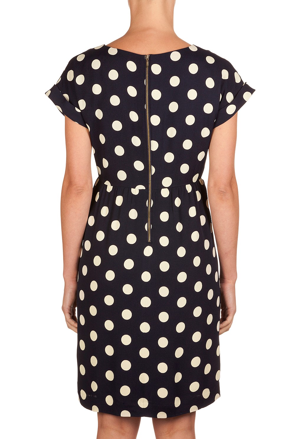 Spot Crepe Dress