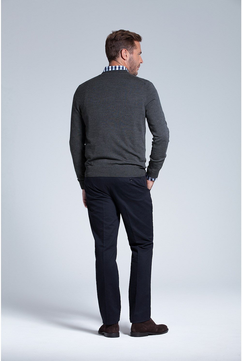 Merino Wool V-Neck Knit