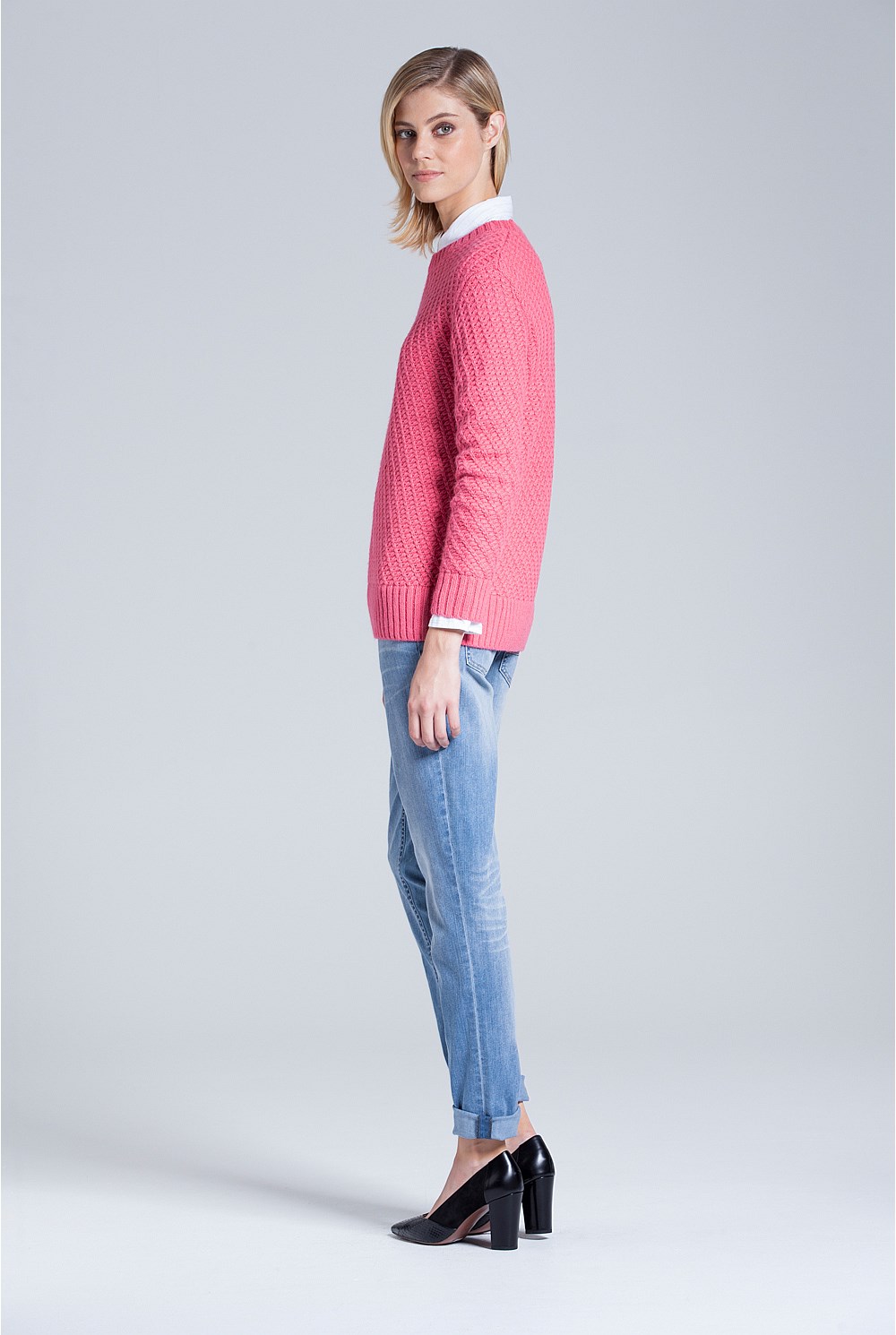 Diagonal Stitch Knit