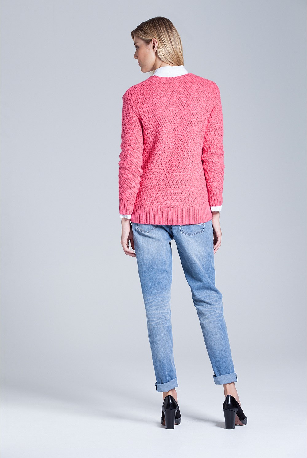 Diagonal Stitch Knit