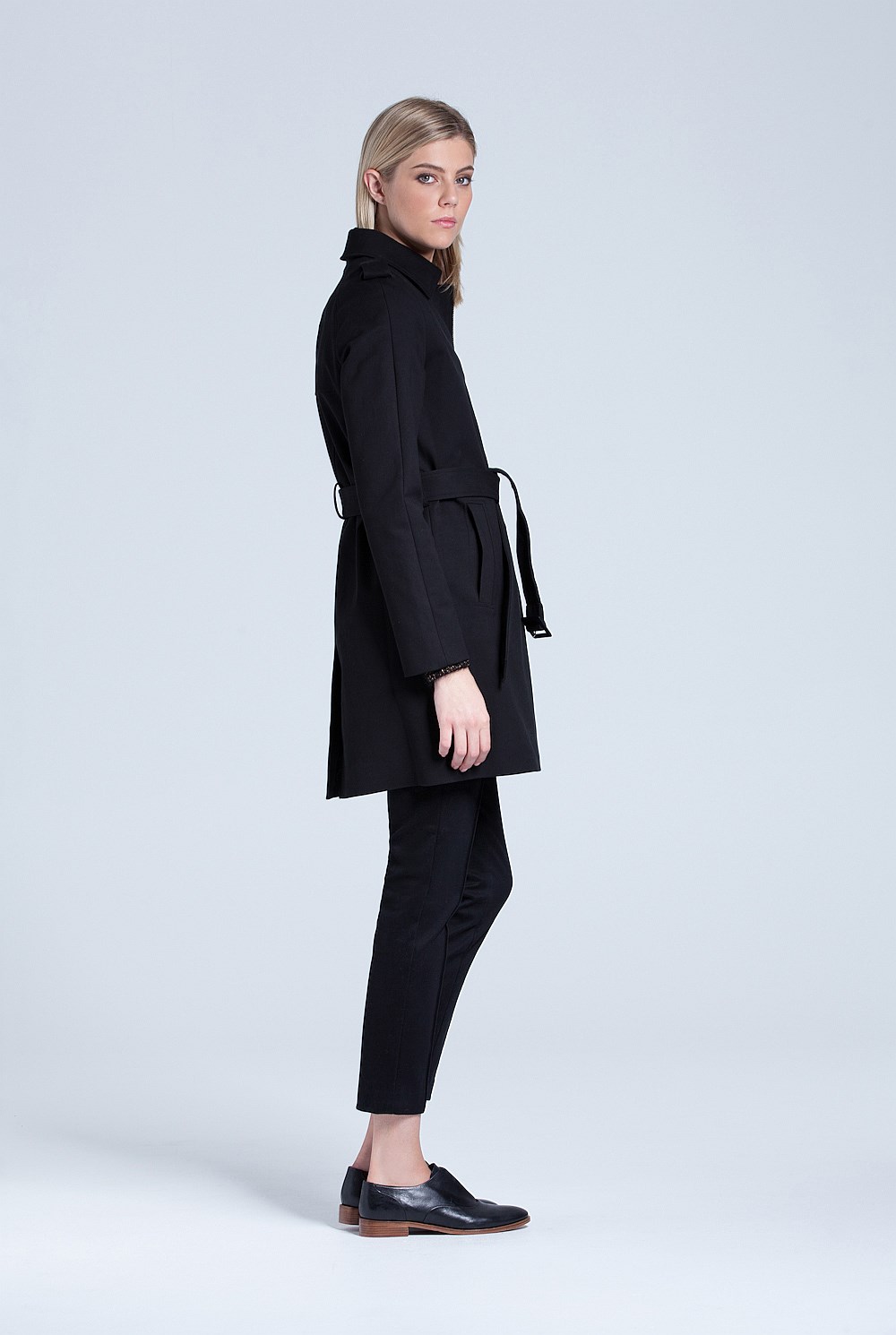 Cotton Double Cloth Trench Coat