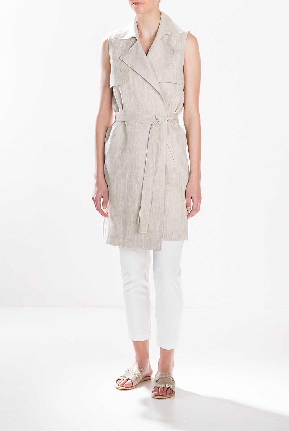 Flax Longline Vest