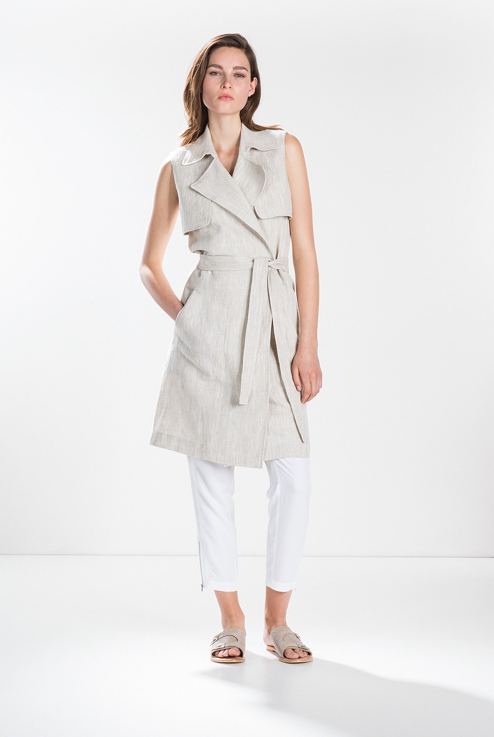 Flax Longline Vest