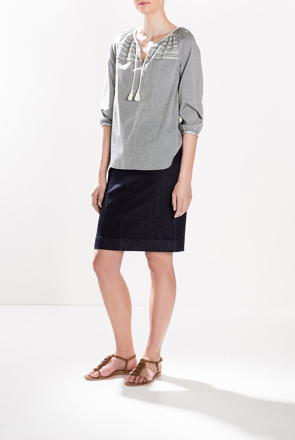 Indigo Denim Skirt