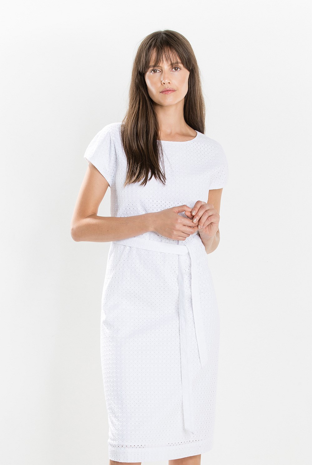 Broderie Cotton Dress