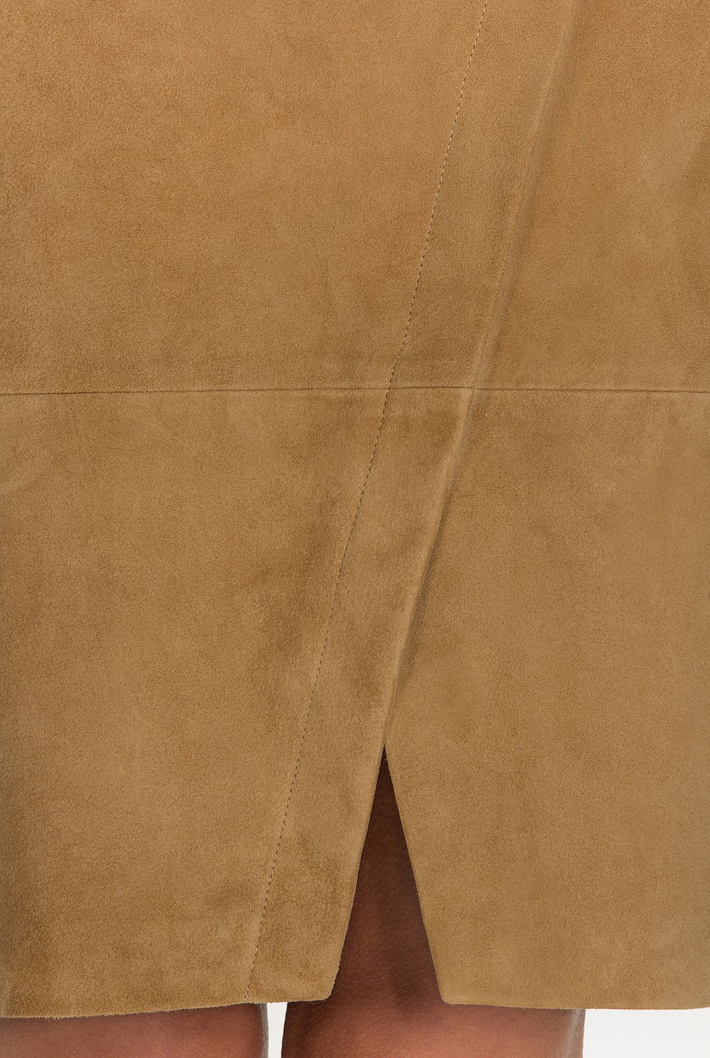 Suede Wrap Skirt