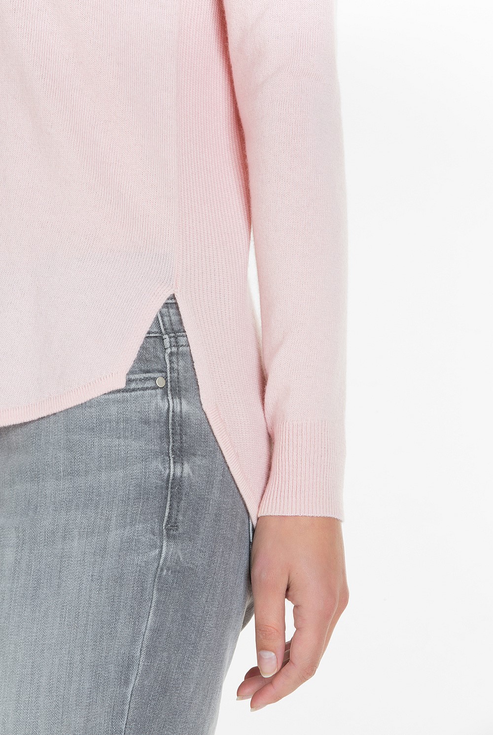 Curved Hem Knit