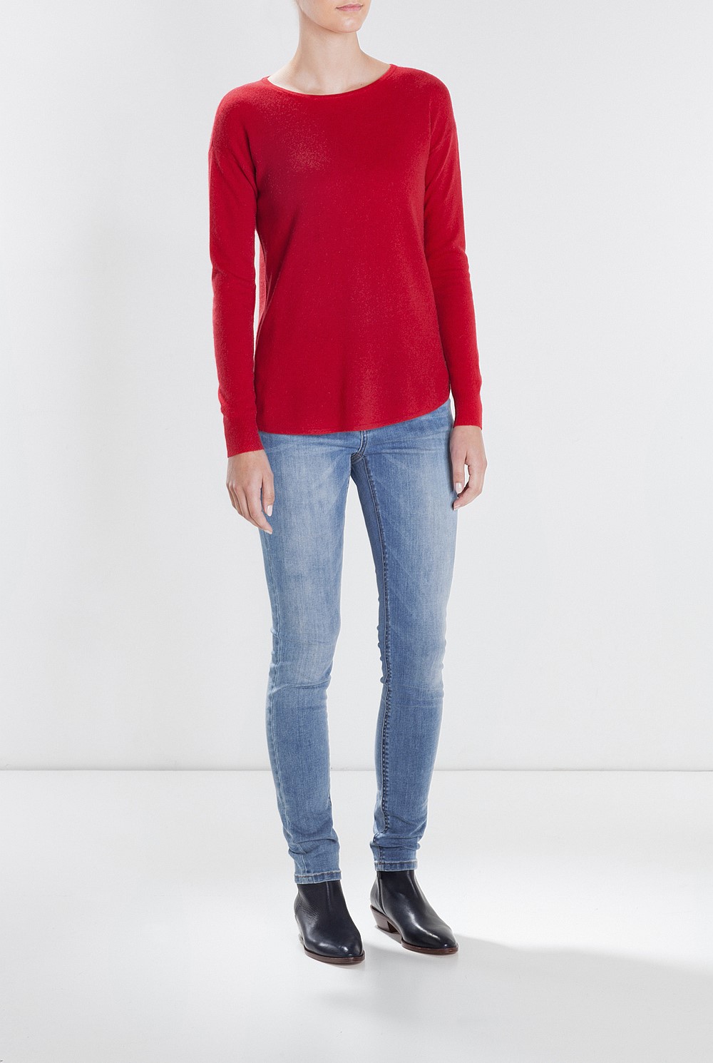 Curved Hem Knit