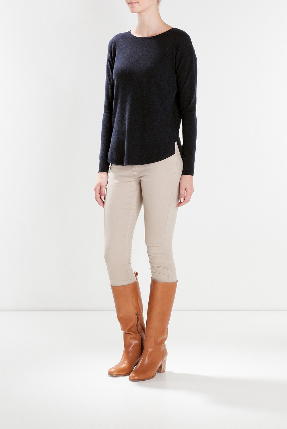 Curved Hem Knit