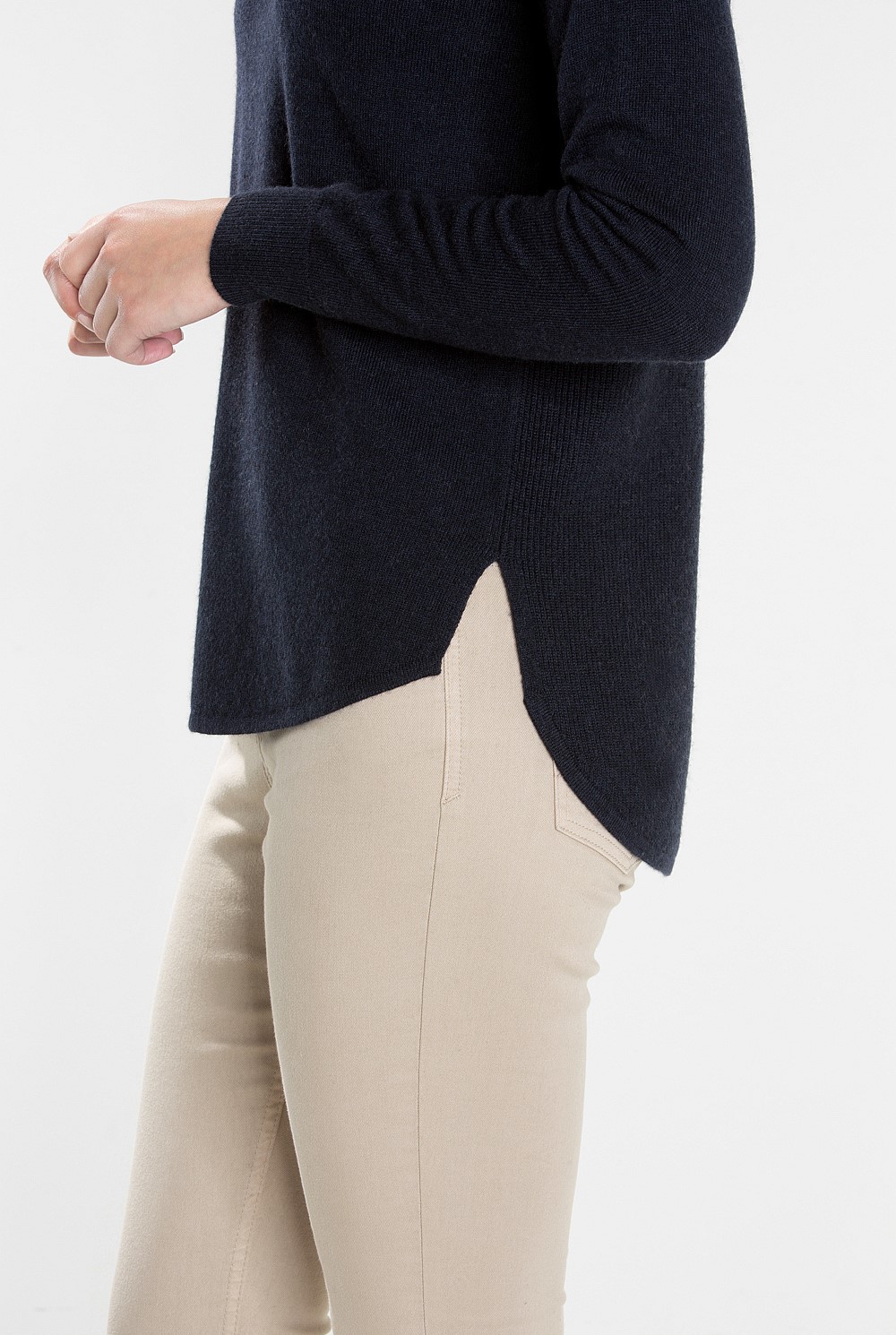 Curved Hem Knit
