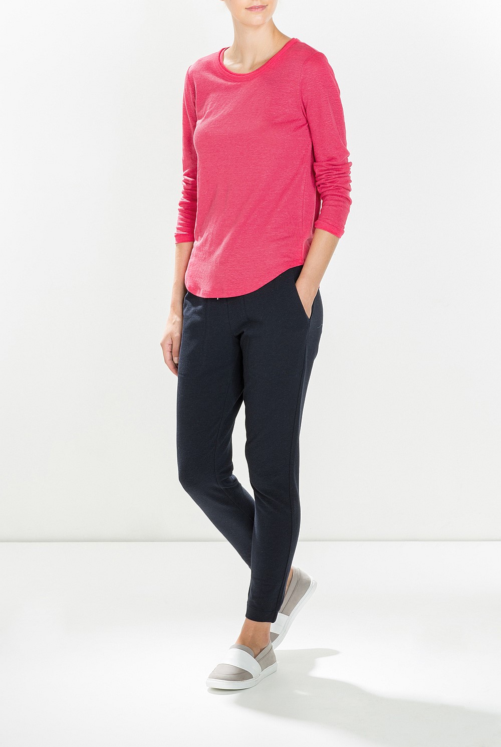 Long Sleeved Linen T-Shirt