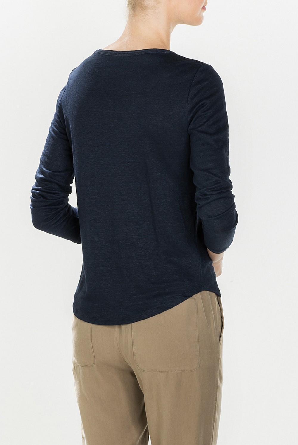 Long Sleeved Linen T-Shirt