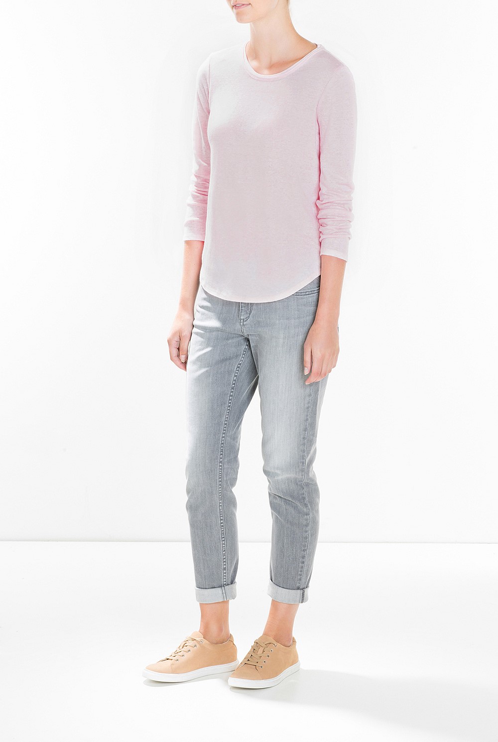 Long Sleeved Linen T-Shirt