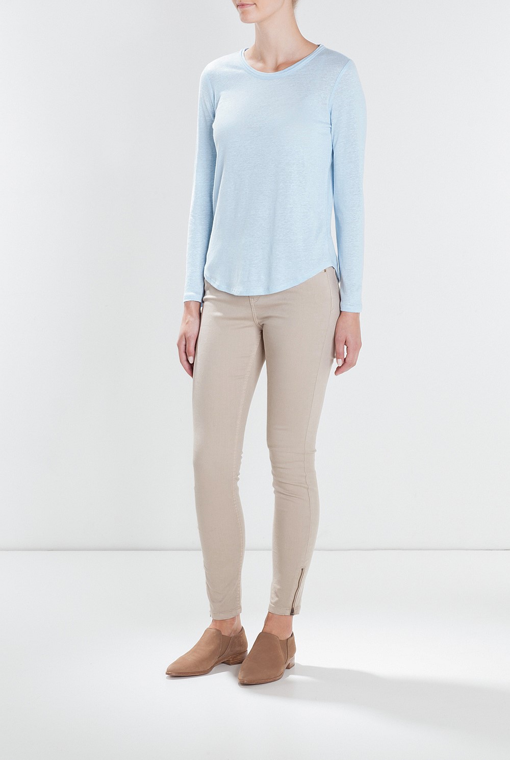 Long Sleeved Linen T-Shirt