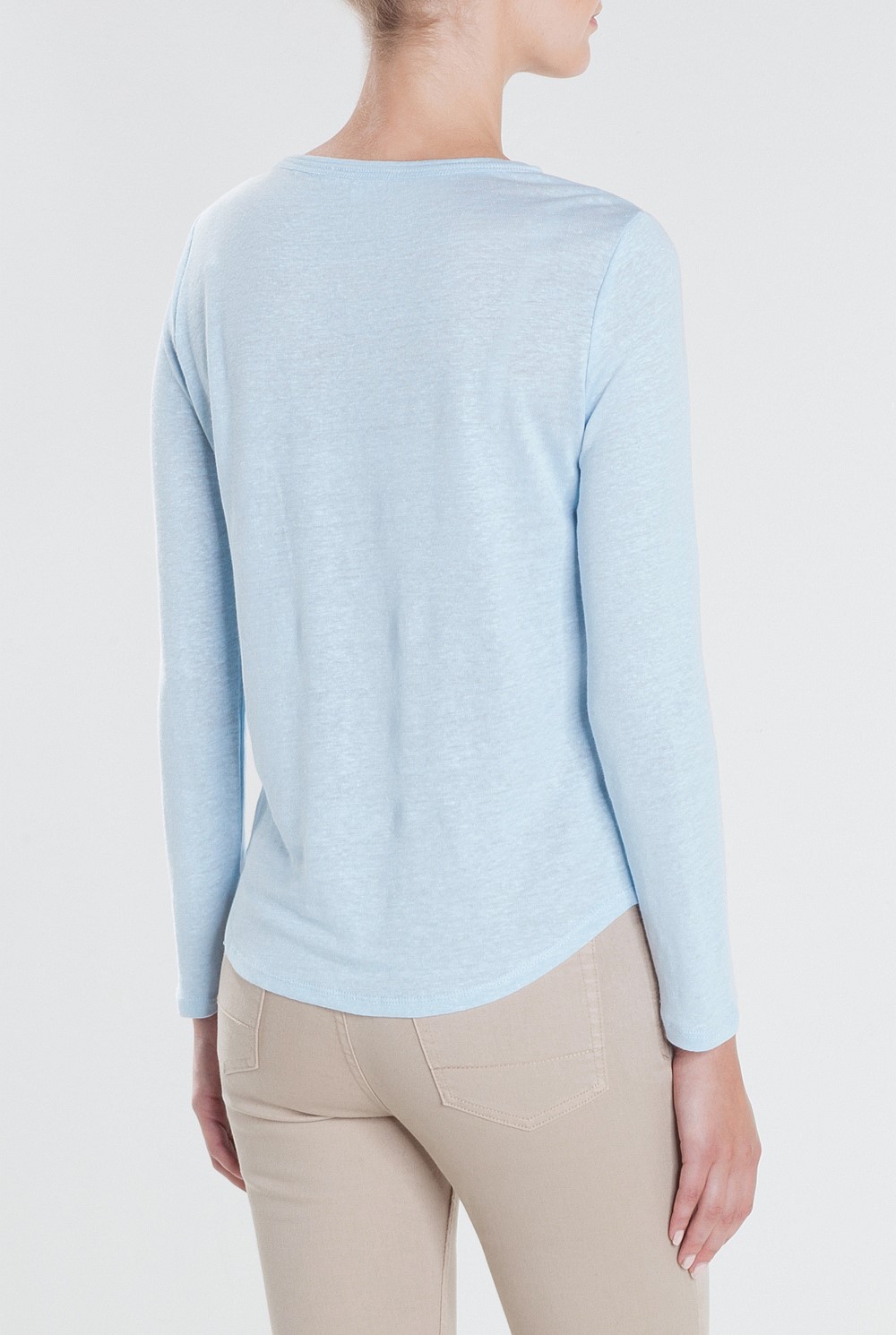 Long Sleeved Linen T-Shirt
