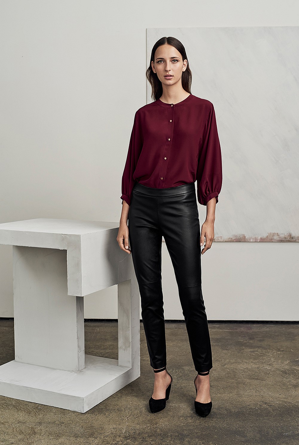 Stretch Leather Pant
