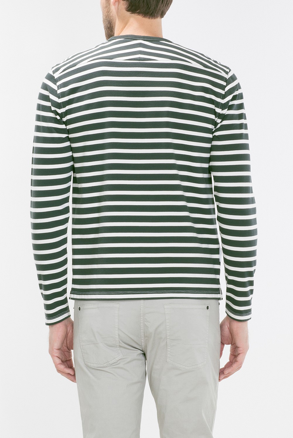 Long Sleeve Breton Striped Organic Cotton T-Shirt