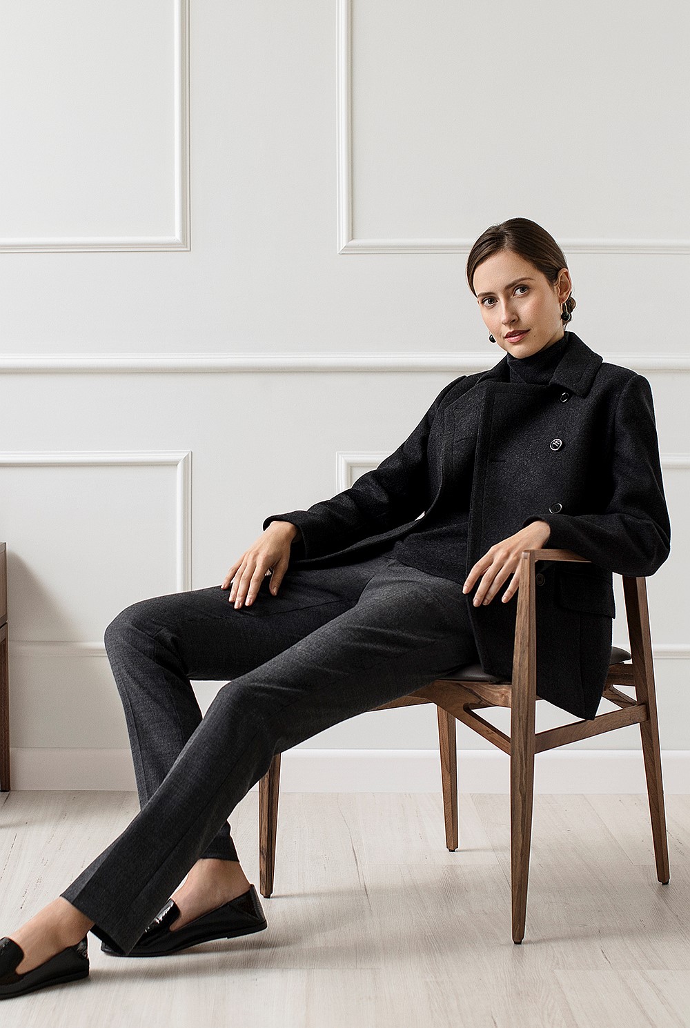 Wool Twill Pea Coat