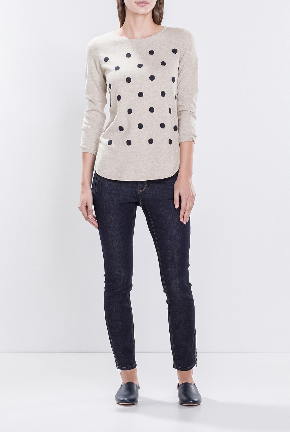 Slim Cropped Zip Jean