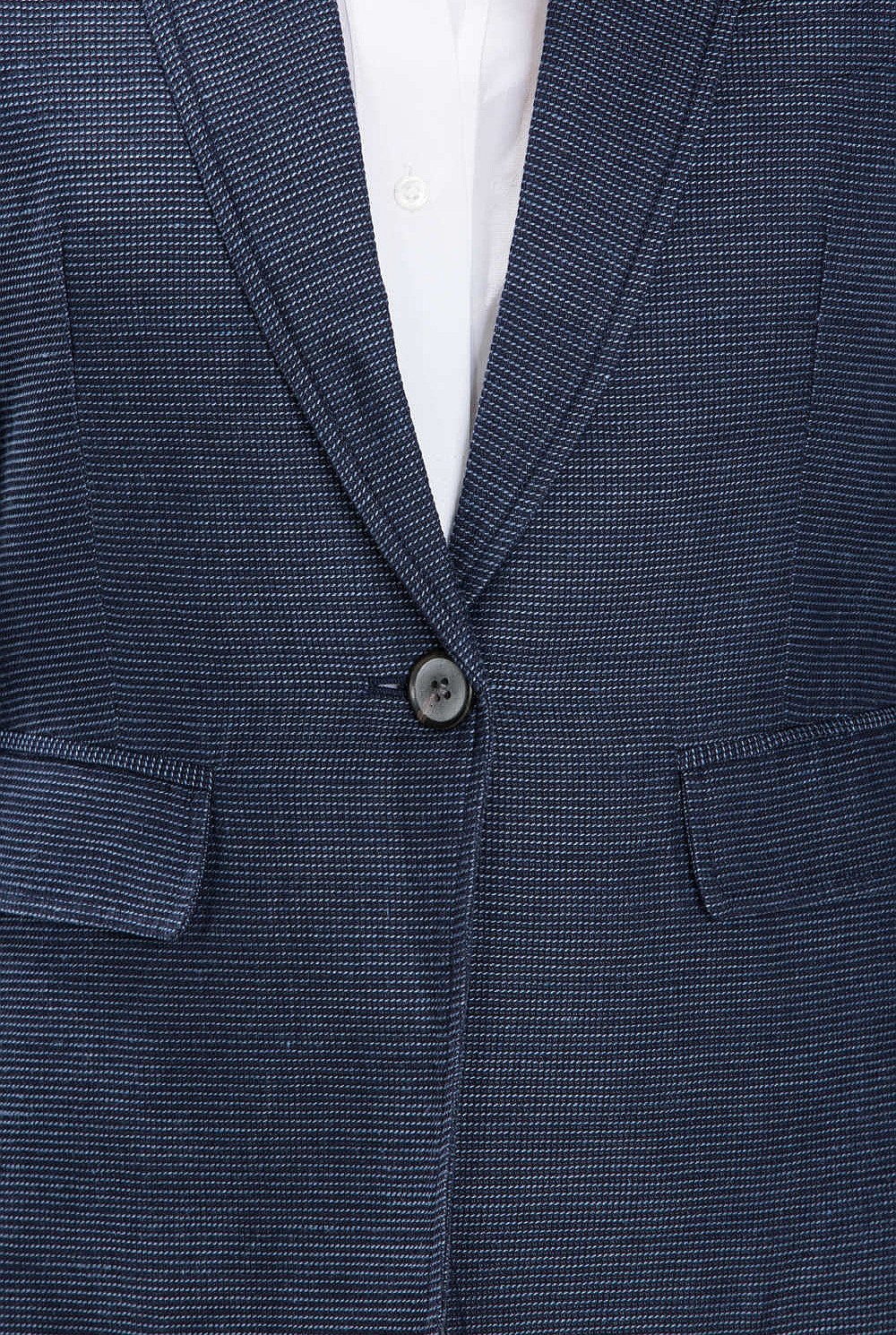 Cotton Linen Yarn Dyed Blazer