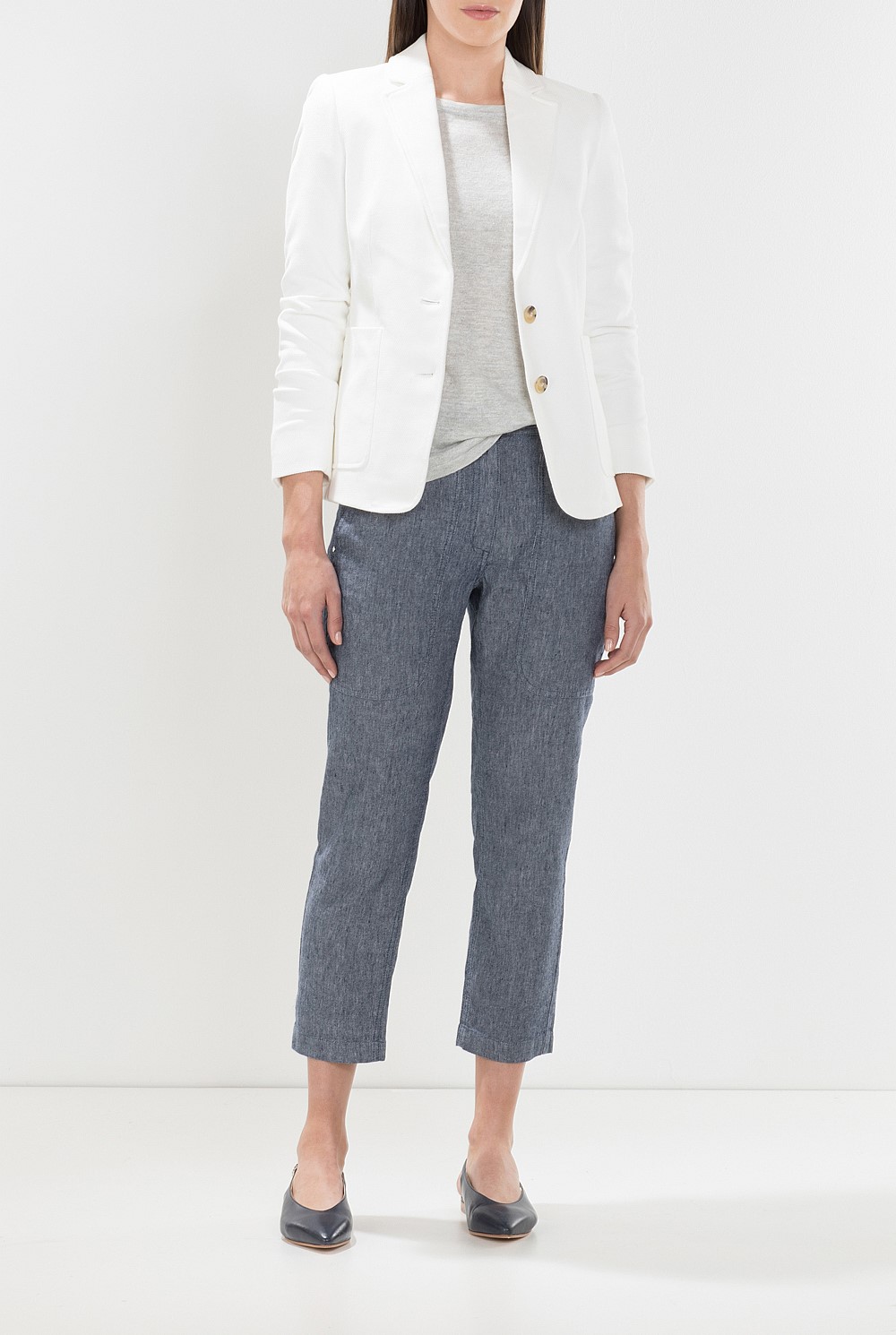 Textured Cotton Blazer