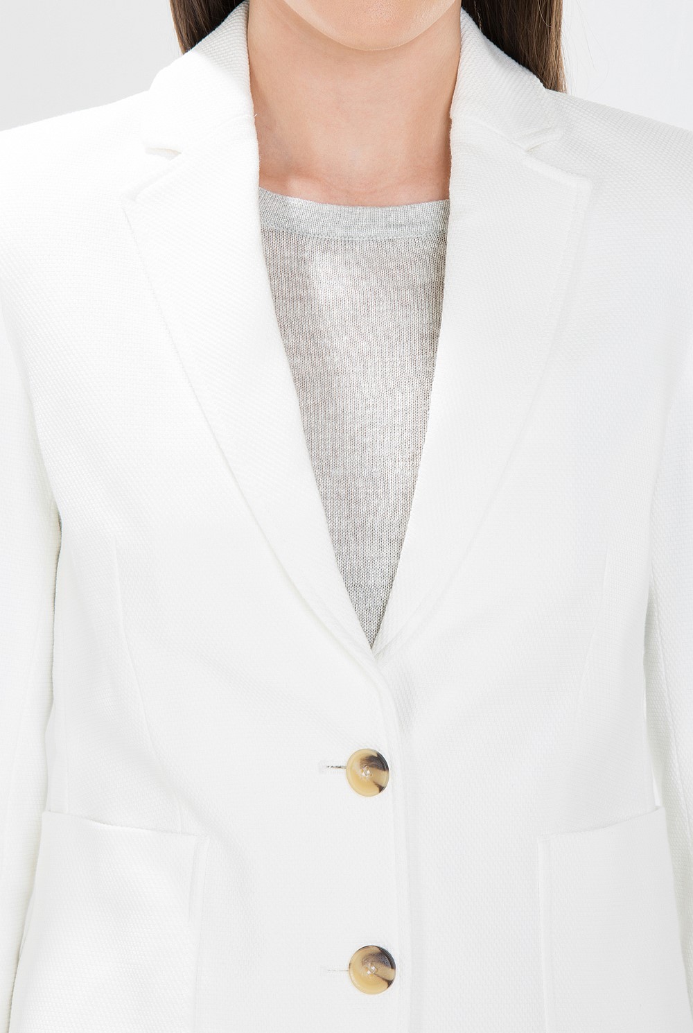 Textured Cotton Blazer