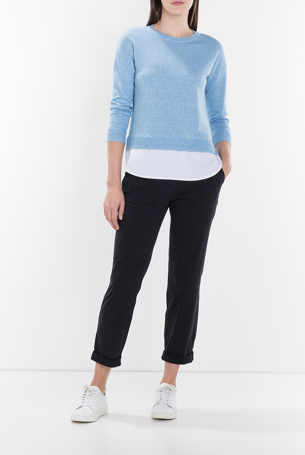 Stretch Cotton Garment Dyed Chino Pant
