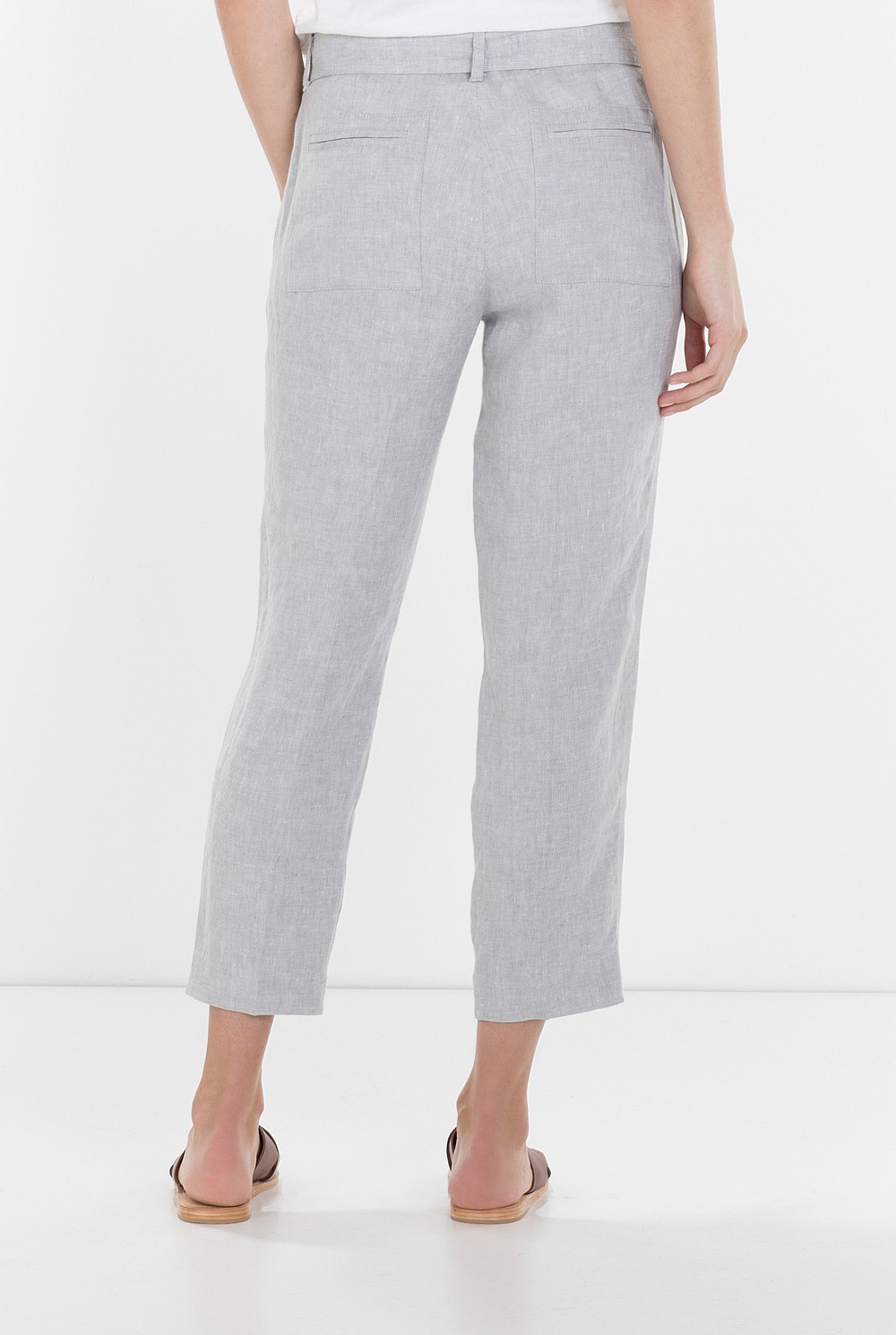 Linen Yarn Dyed Herringbone Pant