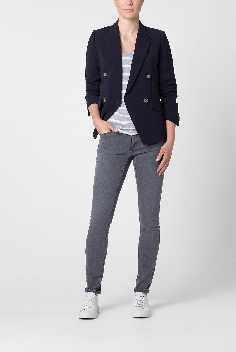 Limited Edition Japanese Crepe Double Breasted Blazer