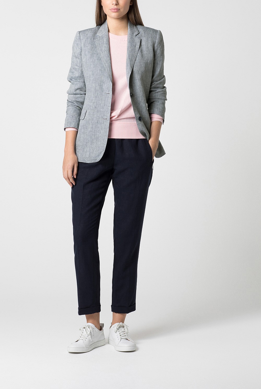 Linen Lyocell Elasticated Pant