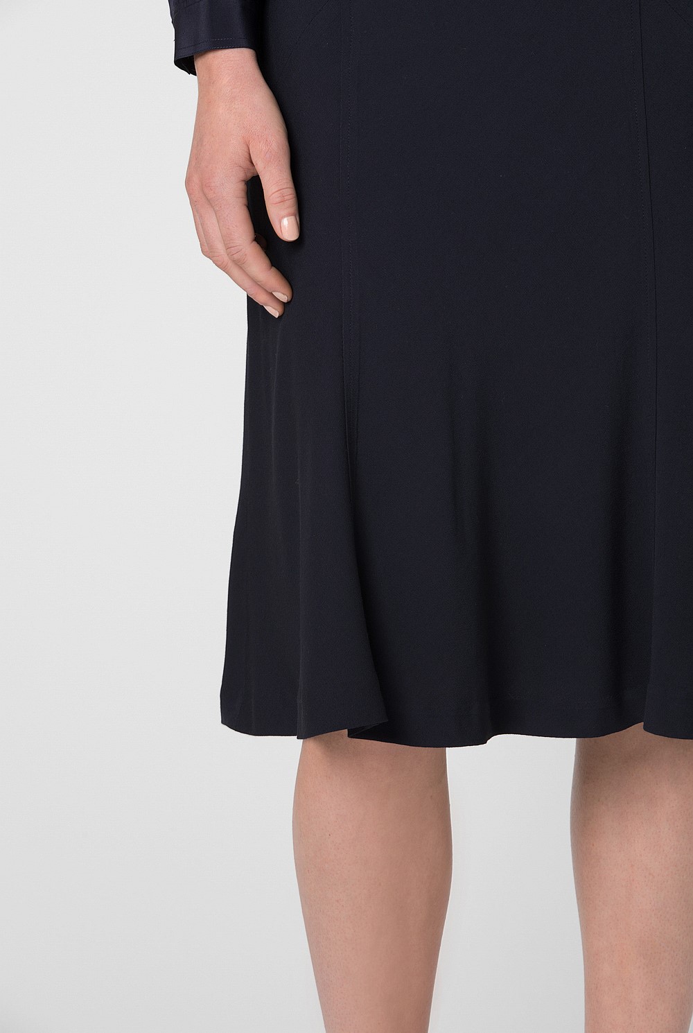 Viscose Wool Twill Skirt
