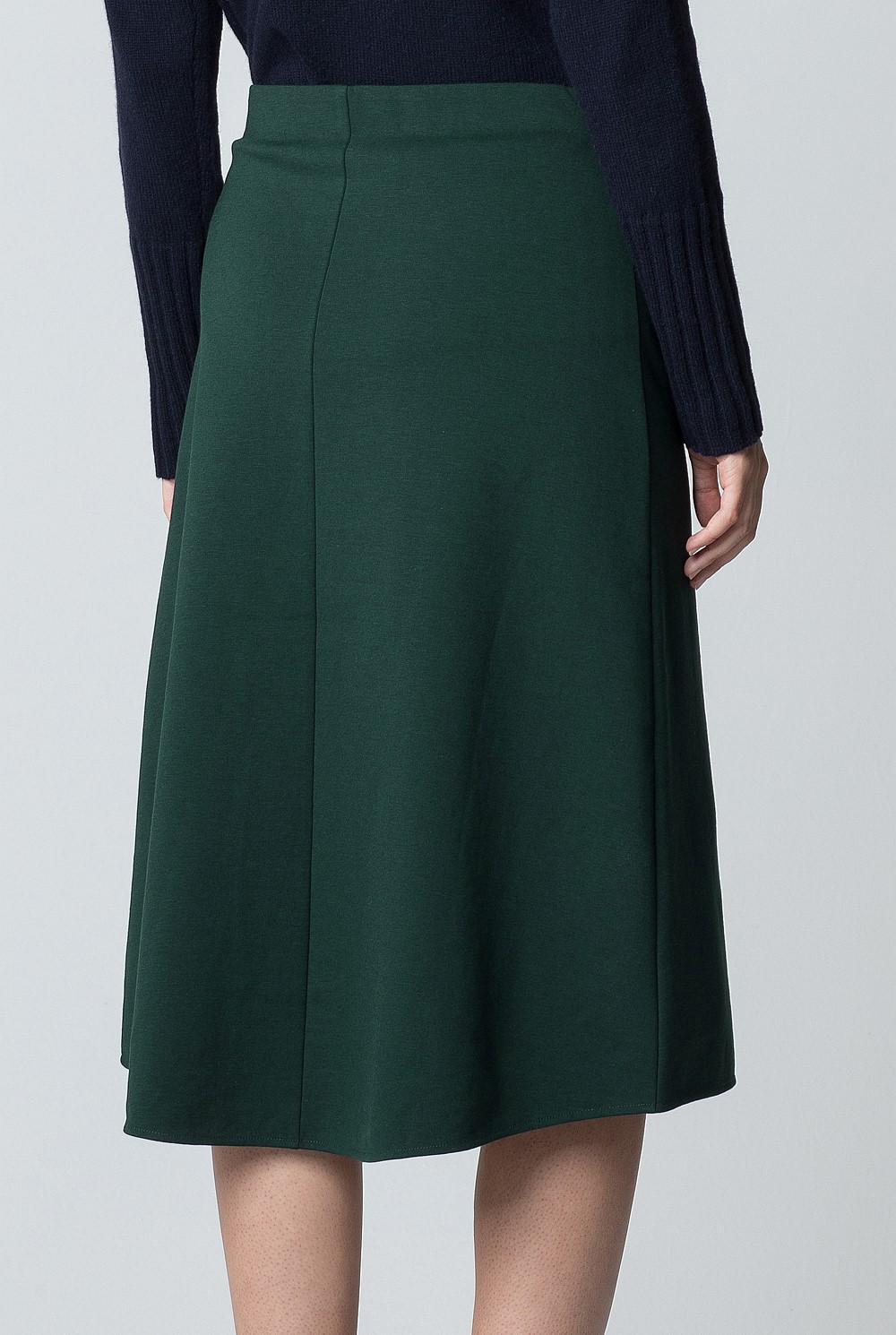 Ponte Fold Detail Skirt