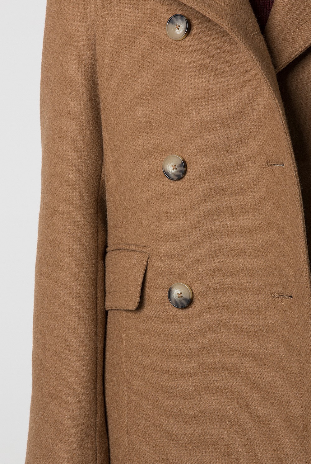 Texture Wool Blend Peacoat