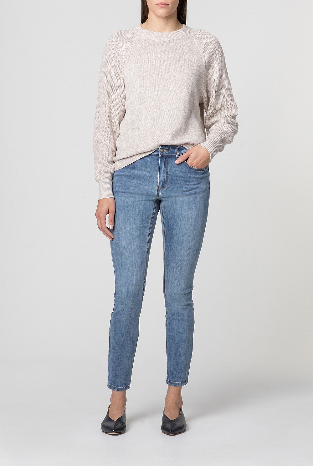 Linen Cotton Pullover Sweater