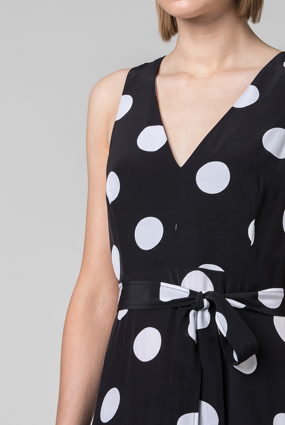 Spot Print Maxi Dress