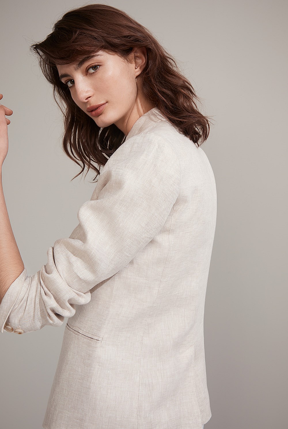 Linen Double Breasted Blazer