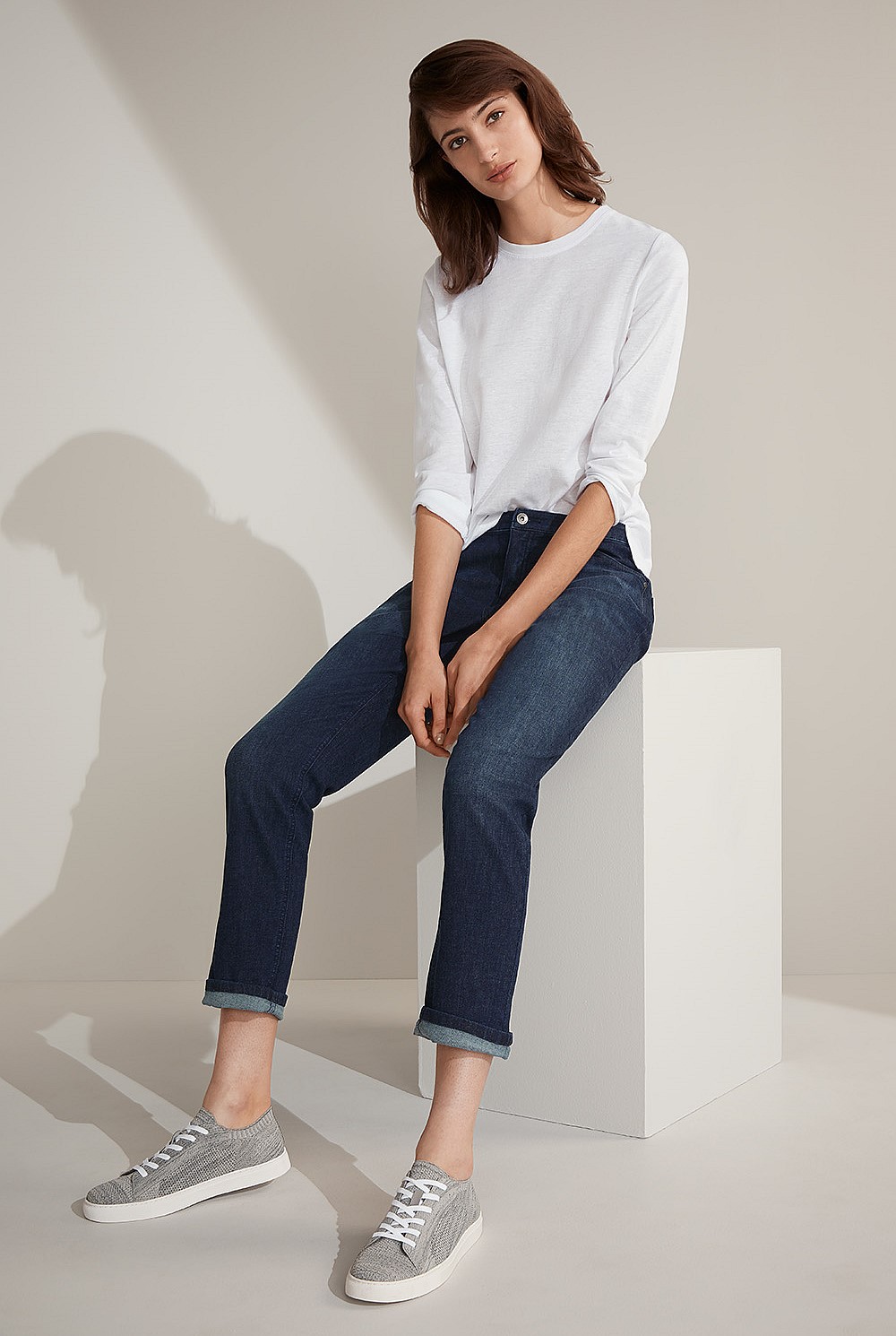Cotton Organic Linen Longsleeve T-shirt