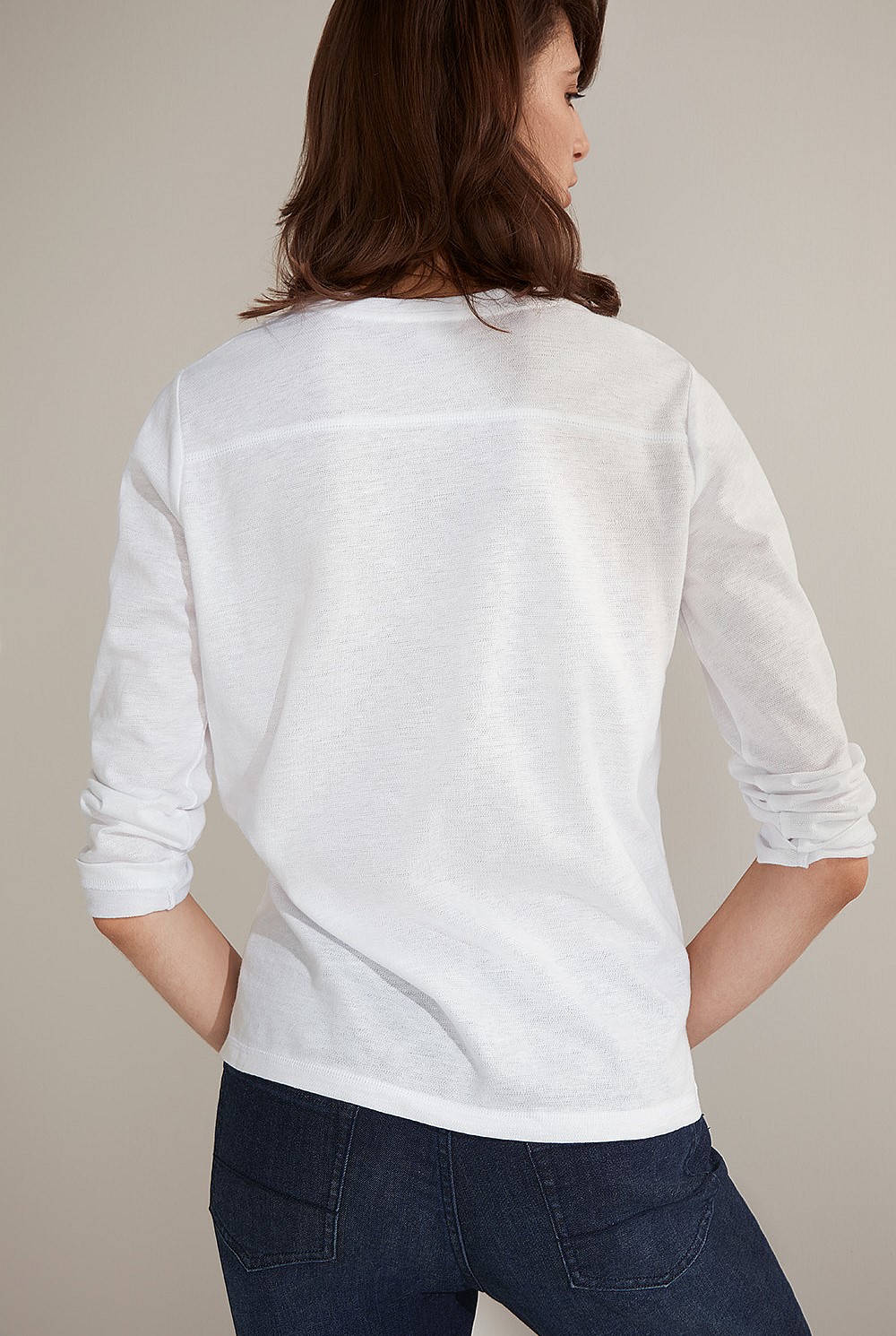 Cotton Organic Linen Longsleeve T-shirt