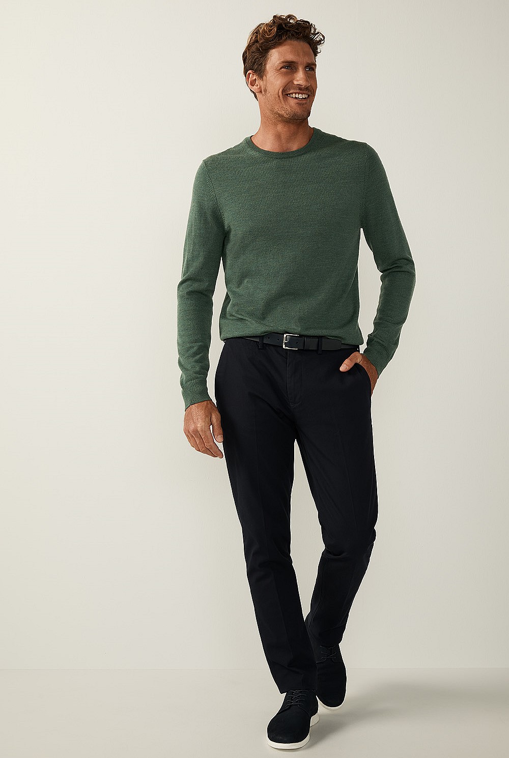 Refined Cotton Stretch Trouser