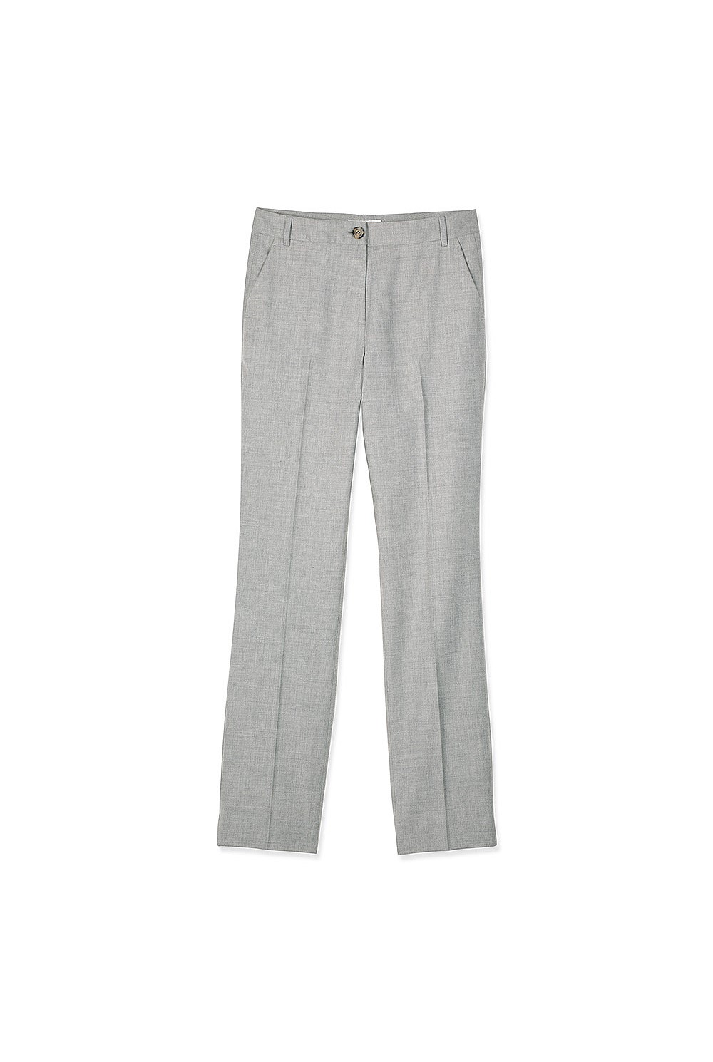 Wool Blend Flannel Tailored Trouser